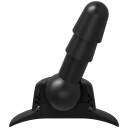 Doc Johnson Vac-U-Lock Deluxe 360 Grader Sugekopp     - Svart