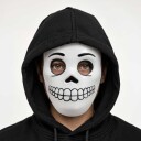 Skjelettmaske Glow in the Dark for Barn - One size