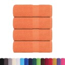  Vaskehåndklær FROGN 4 stk oransje 30x30 cm 360 gsm