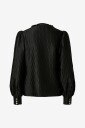 YAS - Bluse Yasripple Ls V-Neck Shirt S. - Svart