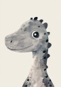 Smiling Dinosaur Plakat Plakat / 50x70cm