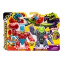 Goo Jit Zu Smash Strikers Tyro vs Rock Jaw Actionfigur for barn 4+