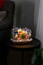 Konstsmide - B/O Pepperkakeby 23 cm LED - Brun