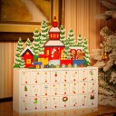 Adventskalender i tre – 24 gjenbrukbare skuffer juledekor