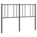  Sengegavl i metall svart 140 cm 8720845788865