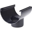 Plastmo tut, 11", Ø75mm, sort black