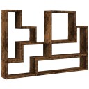  Vegghylle røkt eik 96x12x64 cm konstruert tre