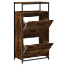  Skoskap røkt eik 60x34x112 cm konstruert tre 8721012382671