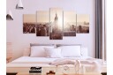Bilde Sun Over Manhattan 5 Parts Wide Brown 200x100 Artgeist sp. z o. o.