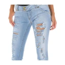 MET Dame Jeans Blå W27,