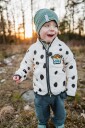 Geggamoja Fleecejakke Pippi Langstrømpe Dots 74 80