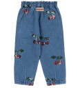 Konges Sløjd Bukser - Denim - Magot - Cherry Paljetter - Konges Sløjd - 6 år (116) - Bukser - bomull Blå Grønn Rød