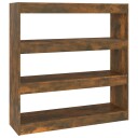 vidaXL Bokhylle/romdeler r?kt eik 100x30x103 cm