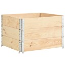 vidaXL Høybed 3 stk 100x100 cm heltre furu