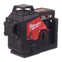 Milwaukee 3-planslaser M12 3PL-401C 12V, 1x4.0Ah, med koffert
