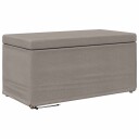 vidaXL Håndverk Gråbrun 81 x 41 x 40 cm Stoff og konstruert treverk
