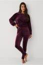 Ellos Collection Leggings i velur Rød