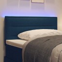  LED Hodegjerde Linjer Design Blå 80 cm Stoff