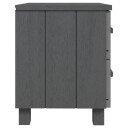 vidaXL Nattbord 40x35x44,5 cm heltre furu mørkegrå