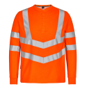 Engel Safety Grandad langermet T-skjorte Hivis Oransje SEW-9548-182-10 S