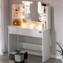 Deub Sminkebord Lucia med LED-lys og sensor