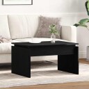  Kaffebord Svart Eik 68x38x50 cm Laget av Tre