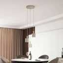 Lindby hengelampe Ovelia  beige  rund  3-lys.