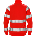 Fristads Sweatshirt-Jacka 7427 Shv Klass 3, Dam Varsel Röd Xs