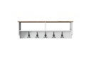 Caraway Hatt hylle 120x22,2 cm Hvit/Brun   Hanah Home