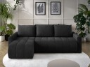 Fynrican 3 seters sovesofa med divan   svart
