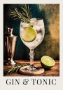 Gin & Tonic Plakat Plakat / 30x40cm