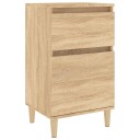 vidaXL Nattbord sonoma eik 40x35x70 cm
