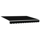 Automatisk Uttrekkbar Markise Svart 350x250 cm  Markise Erstatningsstoff for 3,5x2,5 m Ramme Svart