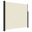  Uttrekkbar sidemarkise 180x600 cm kremhvit 4004535
