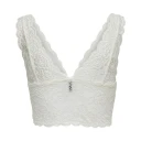 ONLY Onlchloe Lace Bra Noos Acc   White   XS