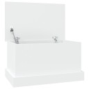 vidaXL Oppbevaringsboks hvit 50x30x28 cm konstruert tre