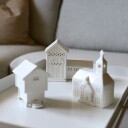 Porsgrunds Porselænsfabrik JETTE FRÔLICH FLØYEN LYSEBU 17,8x6,3x14 CM