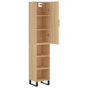 vidaXL Highboard sonoma eik 34,5x34x180 cm konstruert tre 8720845484262
