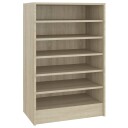 vidaXL Skoskap sonoma eik 60x35x92 cm sponplate