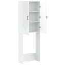 vidaXL Toalett skap HOORN Hvit 66 x 25,5 x 190 cm Konstruert tre
