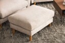 Trend Lyx Fotskammel - Beige/Eik