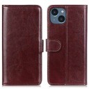iPhone 15 Lommebok-deksel med Magnetisk Lukning Brun
