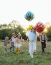 Grønn Stjerneball Folieballong 75 cm Circus Party