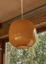 Louis Poulsen VL45 Radiohuspendel Ø25 - Messing / blank amber glass