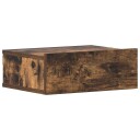 vidaXL Flytende nattbord 2 stk røkt eik 40x30x15 cm konstruert tre