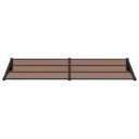 vidaXL Skjermtak svart 239x90 cm polykarbonat