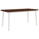 vidaXL Spisebord med levende kant 160 x 90 x 75 cm Solid akasietre