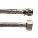 Tilslutningsslange rustfritt stål flettet 1/2" 10 mm. 500 mm