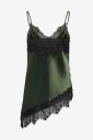 Only   Bluse Onlindona Strap Satin Lace Top Wvn   Grønn