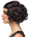 Svart Roaring "20s Flapper Parykk